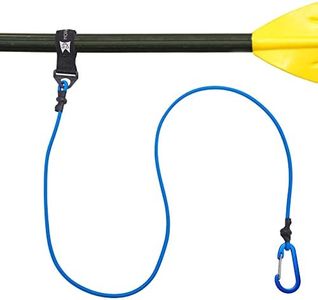 MOPHOEXII Paddle Leash Safety Rod Bungee Rod Holder Gripping Gear,Kayak Paddle Tether Lightweight Coiled Kayak Paddle Leash for SUP Kayaking Canoing Fishing Boating