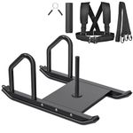 Kipika Weight Sled, Workout Sled, Fitness Strength Training Sled, Speed Training Sled for Training Outdoor, Improves Speed and Muscle Strength, Suitable for 1" & 2" Weight Plate