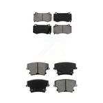 SIM Front Rear Semi-Metallic Brake Pads Kit Replacement For 2015 Dodge Charger R T Scat Pack with 6.4L KSM-100064