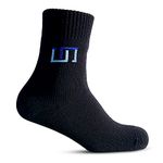 The Wudhu Socks: Non-Leather, Waterproof, Breathable & Anti-Odor Socks for Ablution & Outdoor Activities [Unisex] (Small, Jet Black)