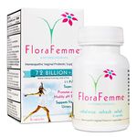 FloraFemme Vaginal Probiotic Suppository - Clinical Strength, balances Yeast & Bacteria for Feminine Freshness! Helps Restore Vaginal Flora After Antibiotics + Supports BV and Candida Prevention