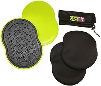 Go Slides par GoFit | Disques d'exercice glissants pour exercices de renforcement du tronc avec chaussons, sac de transport en maille et manuel d'entraînement (français non garanti)