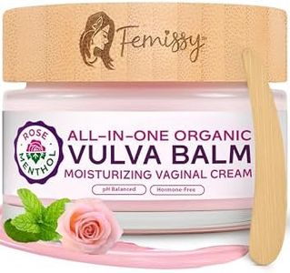 Vulva Balm Moisturizing Vaginal Cream with Menthol; Natural Yoni Cream for Feminine Health; Intimate Vulva Care for Redness Relief; Dryness Menopause Cream for External usage Sensitive Skin (2 oz)