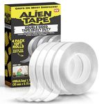 ALIEN TAPE Double Sided Tape Heavy Duty, Nano Tape, Double Sided Mounting Tape, Heavy Duty Double Sided Tape for Walls, Wall Tape, Clear Adhesive Tape for Poster Photo Wall Décor As Seen on TV 40 Feet