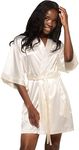 Turquaz Women's Bride Bridesmaids Robe - Satin Kimono Robes for Wedding & Bridal Party Silk Like Lightweight Robes for Women