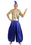 Adult Magical Genie Costume X-Large Blue