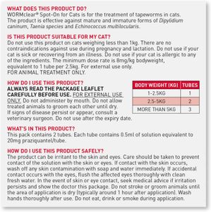 Beaphar WORMclear Spot-On Treatment for Cats