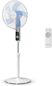 Rowenta Turbo Silence Standventilator, nur 35 dB(A) im Silent Night-Modus, energiesparend, 12 Geschwindigkeiten, digitaler LED-Bildschirm, Timer, Fernbedienung, Weiß, VU5650F0