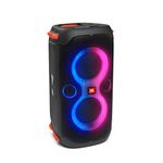 JBL PartyBox110 Portable Indoor and Outdoor Party Speaker with Built-In Lights, IPX4 Splashproof Design, Deep Bass and 12 Hours of Playtime, Black