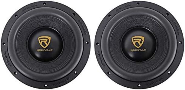 Rockville (2) W10K9D4 10" 6400 Watt Car Audio Subwoofers Dual 4-Ohm Subs