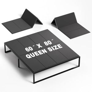 Ruggex Bunkie Board Queen (60x80) 10mm H-Strength Rib Bed Boards for Under Mattress, Anti-Sag & Noise-Free Design, Heavy Duty Low Profile Anti-Slip Mattress Foundation for Platform Beds & Sofa Beds