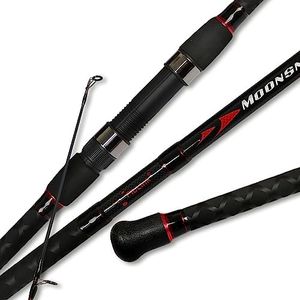 Fiblink Surf Spinning Fishing Rod 3-Piece Graphite Travel Rod Portable Spin Rod (11 Feet)