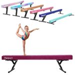 FBSPORT gymnastics beam balance beam gymnastic kids 244CM,5 heights Adjustable gym beam gymnastics high beam Highly Stable Gym Practice Training Equipment for Kids for home