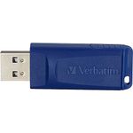 Verbatim 8GB USB 2.0 Flash Drive - Cap-Less & Universally Compatible - 5 Pack - Blue