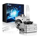Erato D1S HID Xenon Headlight Bulbs,6000K 35W Diamond White High Low Beam Headlamps 12V Car Replacement Bulbs- Pack of 2