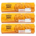 M&S Ginger Snaps, Biscuits with Light Brown Sugar for a Caramelised Flavour - 750g (3 x 250g)