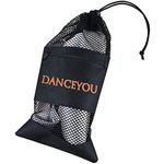 DANCEYOU Dance Shoe Mesh Bags Pointe Shoe Bag Ballet Shoes Storage Bag Durable Drawstring Pouch Bag for Women Girls