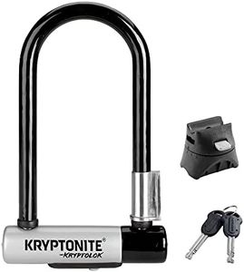 Kryptonite Antivol en U Kryptolok Mini-7 | Antivol de Vélo | Niveau de Sécurité 6/10 | Conçu pour Résister aux Tentatives d'Effraction | Dimensions 8,2 cm x 17,8 cm | Couleur Noire