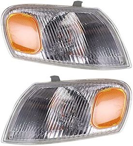 WFLNHB Park Signal Corner Marker Light Lamp Lens Right & Left Pair Set Replacement for 1998 1999 2000 Toyota Corolla TO2520150 TO2521150 81510-02040 81520-02040