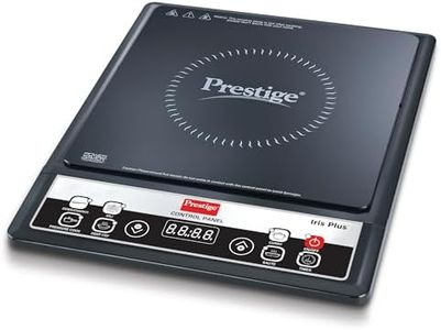 Prestige PIC 3.1 V3 2000 Watts Induction Cooktop | Black |Automatic Whistle Counter | Touch Panel | Indian Menu Options | Voltage Regulator | Automatic Keep Warm Function