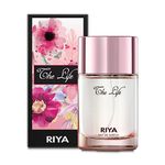 RIYA The Life Perfume for Women | Eau De Parfum Spray | Gardenia Spicy Woody 100 ML | Moderate Fragrance | Long Lasting Perfume | Gift of True Joy for Couples (Pink)