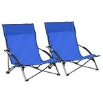 vidaXL Folding Beach Chairs - Porta