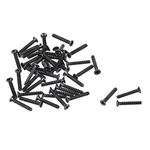 uxcell M2 x 12mm Phillips Screw Fastener Black for Laptop PC TV Fan Audio Switch 150pcs