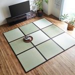 Ikehiko #1110231060329 Unit, System Tatami Placement, Connected 12 Tatami Mats, Approximately 6 Tatami Mats, Helicopter Color: Brown, Approx. 32.3 x 32.3 inches (82 x 82 cm) / 12 Pieces, Lightweight,