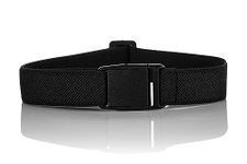 Olata Children’s Elasticated Belt with Plastic Clip Buckle (5-15 Years). Black