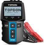 Car Battery Tester 12V Load Tester, TOPDON BT100 100-2000 CCA Automotive Alternator Tester Digital Auto Battery Analyzer Charging Cranking System Tester for Car Truck Motorcycle ATV SUV Boat Yacht