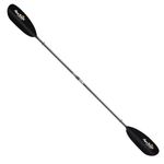 AQUA BOUND Sting Ray Carbon Kayak Paddle - Carbon Shaft/Carbon Blade, 2 Piece (Versa-Lok), Black, 220-235 cm