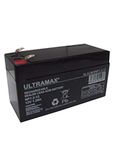 Ultramax NP1.2-12 (12v 1.2Ah -1.3Ah) Rechargeable Battery Alarm Systems 1 Yr Warranty