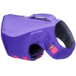 RUFFWEAR Float Coat Dog Life Jacket, Premium Swimming Safety Vest with Handle, Optimial Bouyancy and High Visibility Reflective Trim, for Boating and Water Sports, Purple Lily, Small