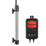 Weipro Titanium Aquarium Heater 300W, Submersible Fish Tank Heater with LED Digital Temperature Controller, 0℃-40℃ Adjustable, Fast Heating for 200-300L Tropical Fish Tank