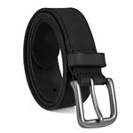 Timberland Men's 35mm Classic Buckle Leather Belt for Jeans, Black, 44