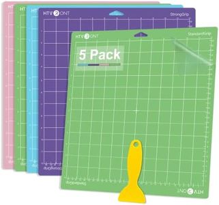 HTVRONT Cutting Mat for Cricut, 5 Pack Cutting Mat 12x12 for Cricut Maker/Maker 3/Explore 3/Air/Air 2/One(StandardGrip, LightGrip, StrongGrip, FabricGrip)Cutting Mat Replacement Accessories for Cricut