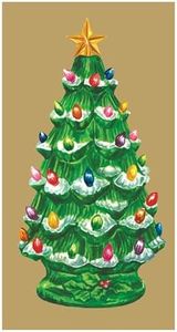 Christmas Tree Guest Paper Napkins - Paper Guest Towels for Bathroom Pack of 16
