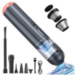 Chuboor Handheld Vacuum Cleaner, Car Vacuum Cordless Rechargeable, 14,000Pa Powerful Mini Hand Vacuum Dust Buster with Air Blower, Inflator, Pump, LED&SOS Light 6-in-1 for Home Car Outdoor(P13 Blue)