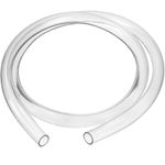 Yesallwas PVC Hose Tube, 12mm(0.47") ID x 15mm(0.59") OD 1 m/3.3ft Clear Vinyl Tubing, Plastic Flexible Water Pipe