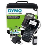 Dymo LabelManager 280 Portable Labelling Device in Case, Rechargeable Labeling Device with QWERTZ Keyboard, with PC or Mac Interface, for D1 Labels in 6, 9 and 12 mm Widths