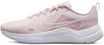 Nike Women's Downshifter 12 Sneaker, Barely Rose White Pink Oxford, 8 US