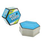 Ginger Fox Best Guess Card Games for Adults and Kids, Quick-Thinking Travel Games, Fast-Paced Fun Family Games for Game Nights, Parties, and More, Ages 8+, 80 Cards