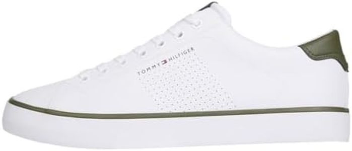 Tommy Hilfiger Men TH HI VULC LOW CORE SEASONAL, White, 44 EU