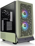 Thermaltake Ceres 300 Matcha Green Mid Tower E-ATX Computer Case with Tempered Glass Side Panel; 2xCT140 ARGB Fan Preinstalled; Rotational PCIe Slots; CA-1Y2-00MEWN-00; 3 Years Warranty