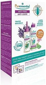 Puressentiel–Anti-Laüse Set-Lotion 100 ml mit Kamm+Shampoo Poudoux 200 ml+Memory-Spiel–Wirkstoff 100 Prozent natürlichen Ursprungs–Spielerisch entfernt Läuse, Larven, Nissen–Wirkt in 10 Minuten
