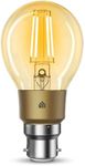 TP-LINK Smart Bulb, WiFi Filament Light Bulb, B22, 5W, Compatible with Alexa (Echo and Echo Dot), Google Home and IFTTT, Dimmable Warm Amber, No Hub Required [Energy Class A+]