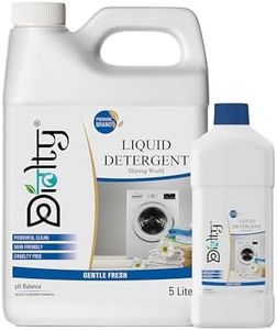 Diolty Liquid Detergent, Laundry Liquid Suitable For Top Load & Front Load Washing Machine, Bucket & Hand Wash Detergent Sanitizer, Biodegradable, Non-Toxic, Eco-Friendly 5+1 Liter (Fresh)