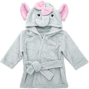 Mr. Pen- Baby Animal Face Robe, Unisex, 0-9 Month, Plush Baby Robe, Animal Face Robe, Baby Bathrobe, Elephant Bathrobe Baby, Baby Bath Robe, Hooded Baby Towels, Baby Robes, Baby Bath Towel