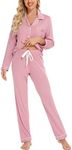 Leikar Button Up Pajama Set For Wom