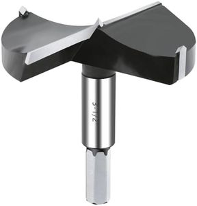 NICAVKIT 3-1/2 Inch Carbide Forstner Drill Bit, Carbide Tipped Forstner Bit for Hard Wood, Wood Drilling Bit Woodworking Hinge Cutter Tool Kits for Wood Plywood Plastic